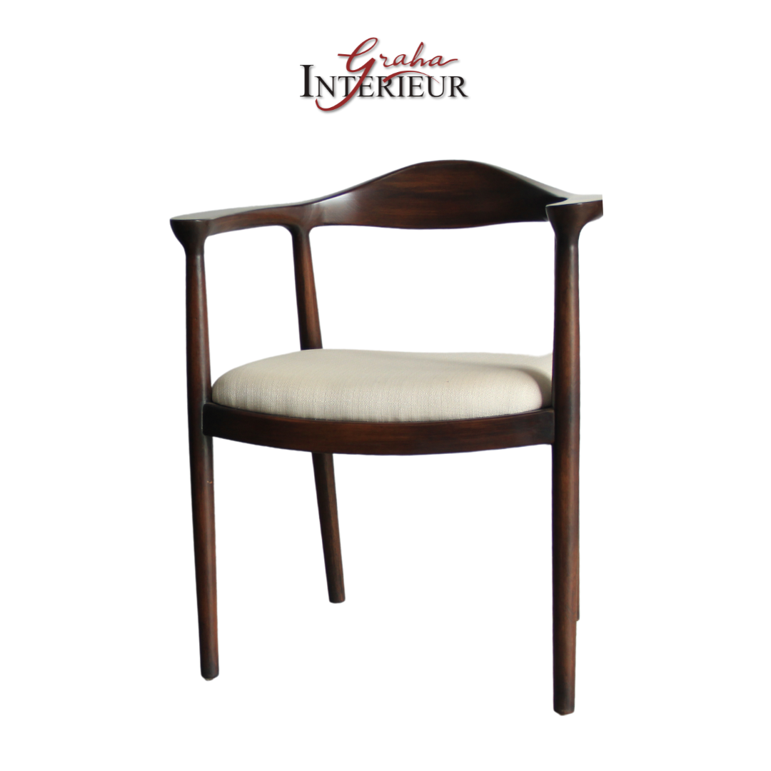 Bone Brown Arm Chair