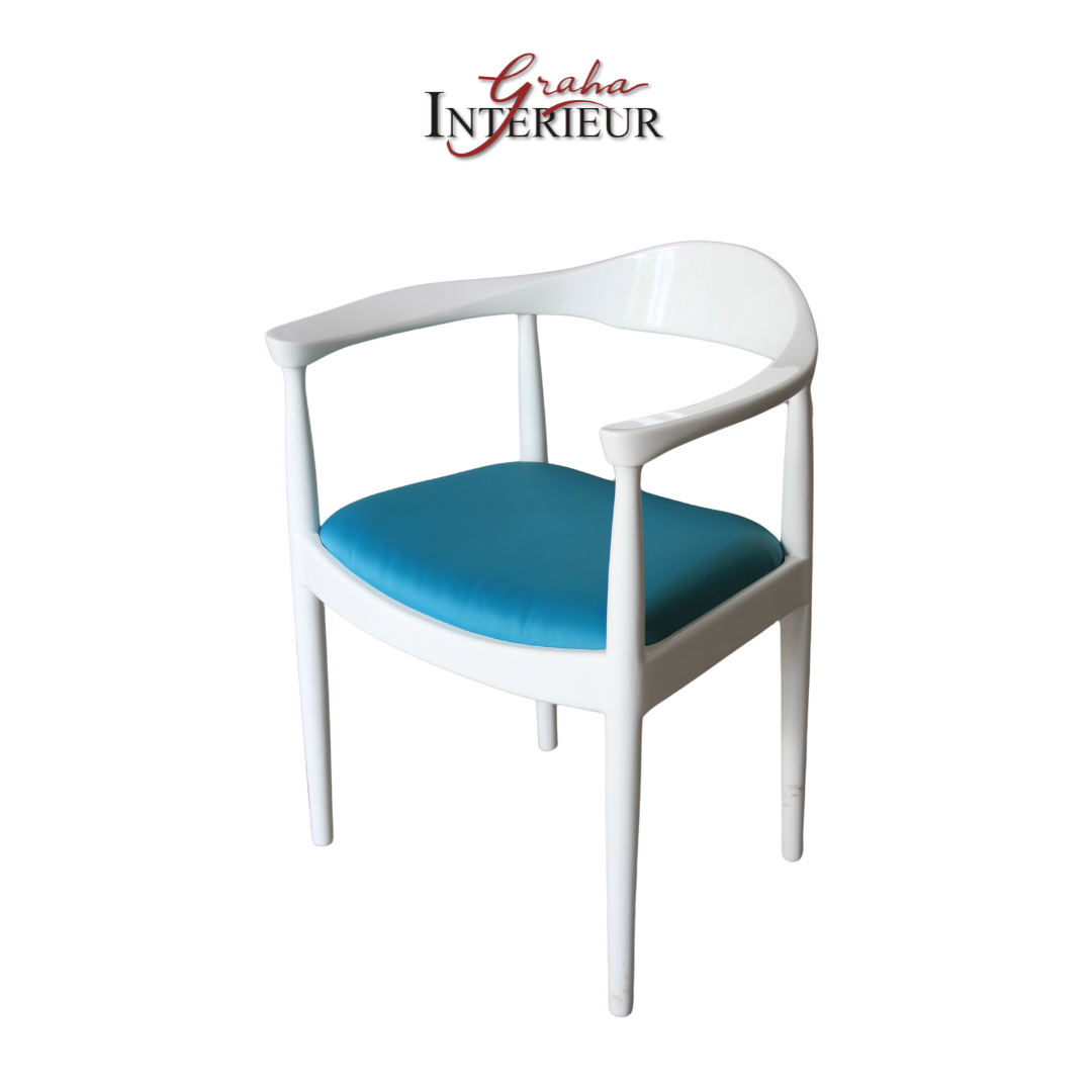 Bone White Arm Chair