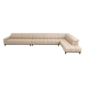 Cleo Leather L-Shape Sofa